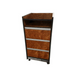Custom_Craftworks_T300_Salon_Trolley_Cart_Rustic Fall Wood Stain