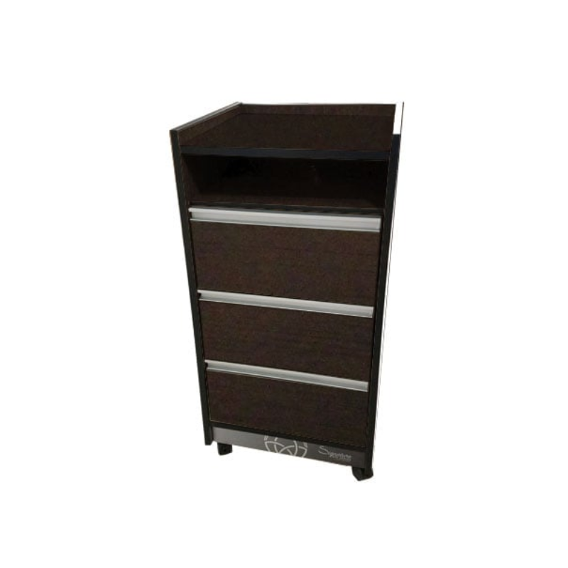Custom_Craftworks_T300_Salon_Trolley_Cart_Warm Caramel Wood Stain
