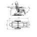 DIR Apollo 4-Motors Thermo Heated Med Spa Treatment Chair Bed Table Dimension Measurements Diagram