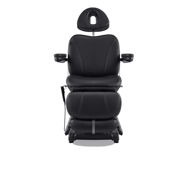 DIR Apollo 4-Motors Thermo Heated Med Spa Treatment Chair Bed Table in Black Front View