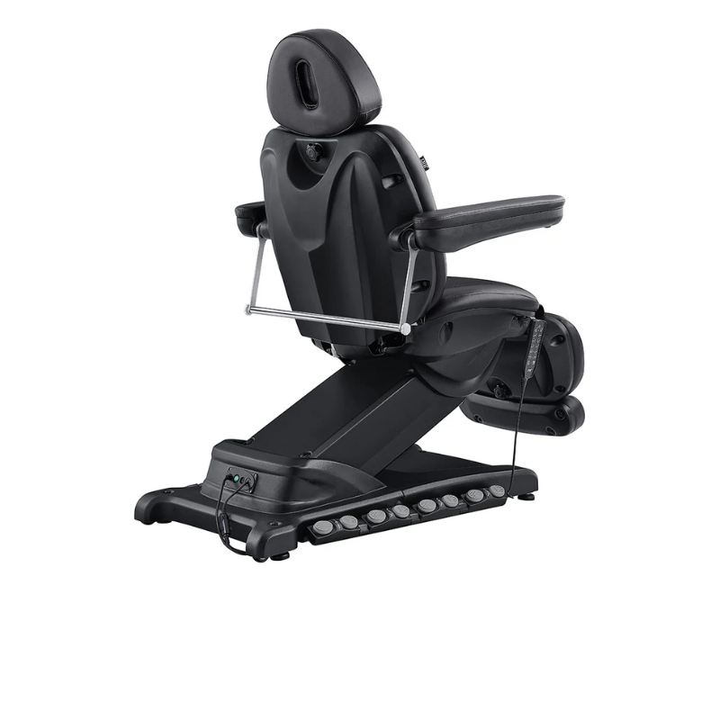 DIR Apollo 4-Motors Thermo Heated Med Spa Treatment Chair Bed Table in Black Back View