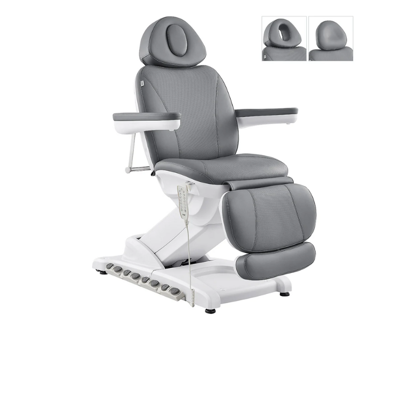 DIR Apollo 4-Motors Thermo Heated Med Spa Treatment Chair Bed Table in Gray