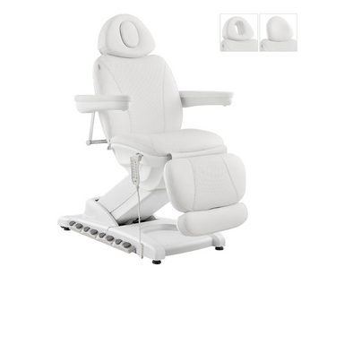 DIR Apollo 4-Motors Thermo Heated Med Spa Treatment Chair Bed Table in White