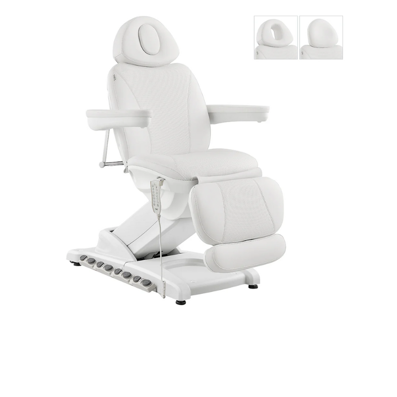 DIR Apollo 4-Motors Thermo Heated Med Spa Treatment Chair Bed Table in White