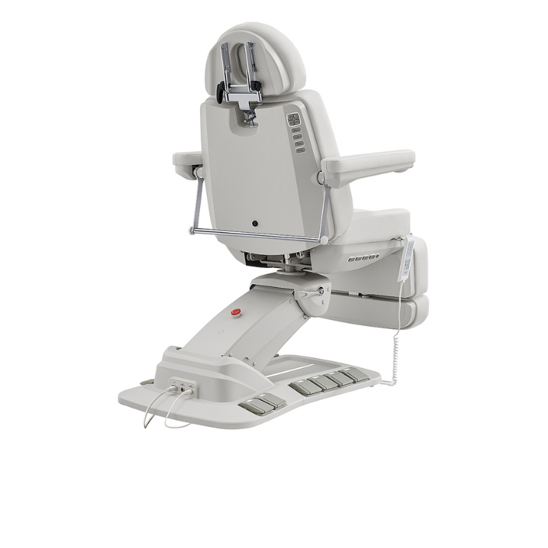 DIR Aurora Medical Gynecology Spa Table Chair with 4 Motors, Plus Hand & Foot Remote in White Back View