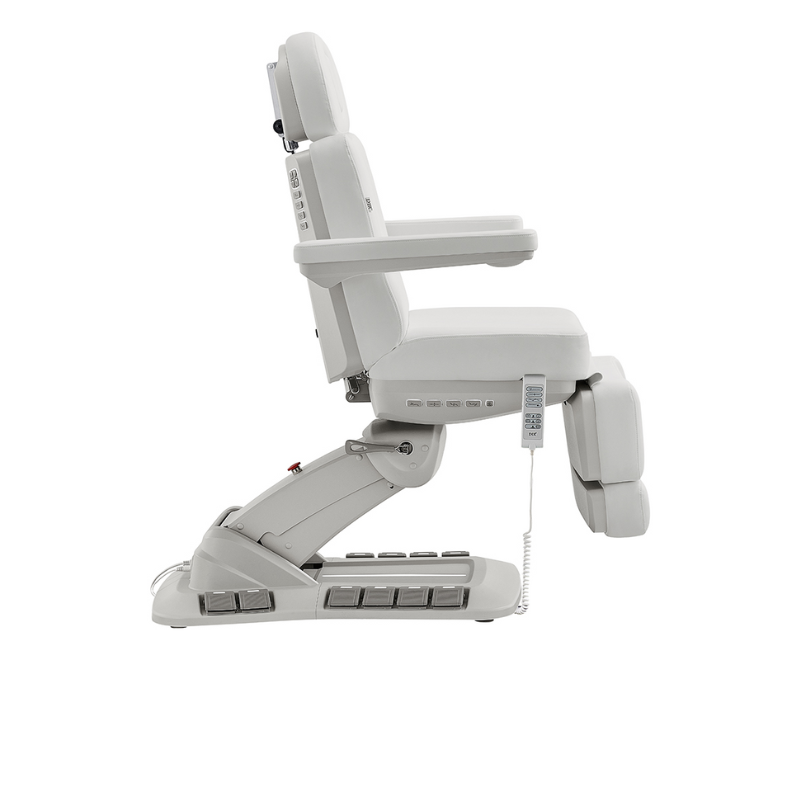 DIR Aurora Medical Gynecology Spa Table Chair with 4 Motors, Plus Hand & Foot Remote in White Side View