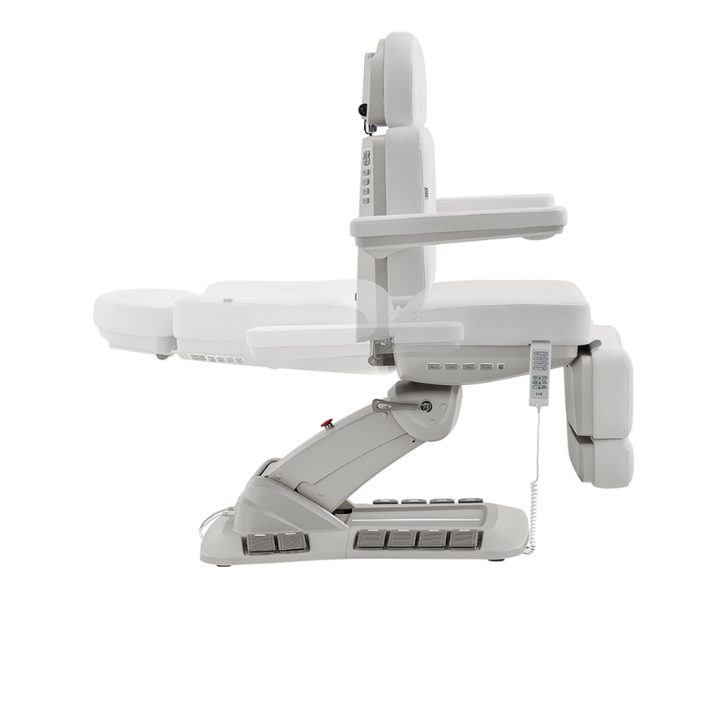 DIR Aurora Medical Gynecology Spa Table Chair with 4 Motors, Plus Hand & Foot Remote in White With Adjustable Backward Recline