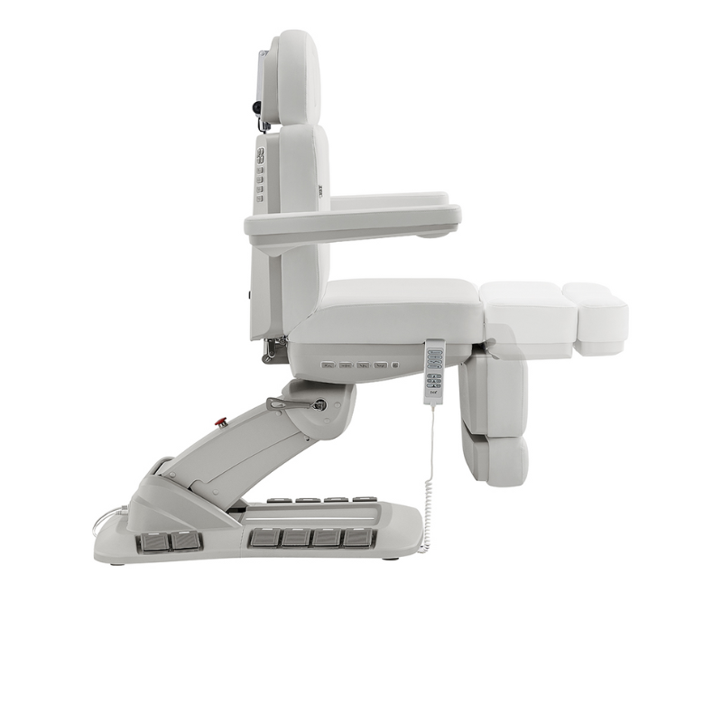 DIR Aurora Medical Gynecology Spa Table Chair with 4 Motors, Plus Hand & Foot Remote in White With Adjustable Forward Recline