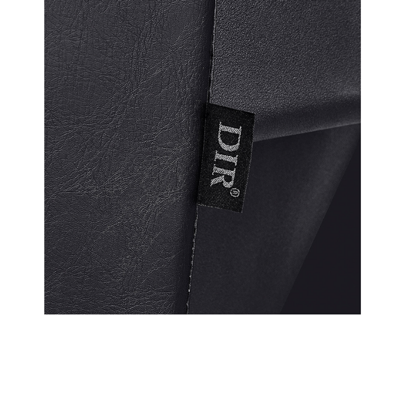 DIR Bella V Recline Massage Salon Shampoo Station Black Faux Leather Closeup