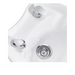 DIR Bella V Recline Massage Salon Shampoo Station White Sink Closeup