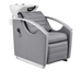 DIR Bella V Recline Massage Salon Shampoo Station in Gray with White Shampoo Bowl