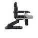 DIR Geneva Exam Chair Table with stirrups OB GYN Gynecology in Black forward reclined view