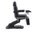 DIR Geneva Exam Chair Table with stirrups OB GYN Gynecology in Black side view