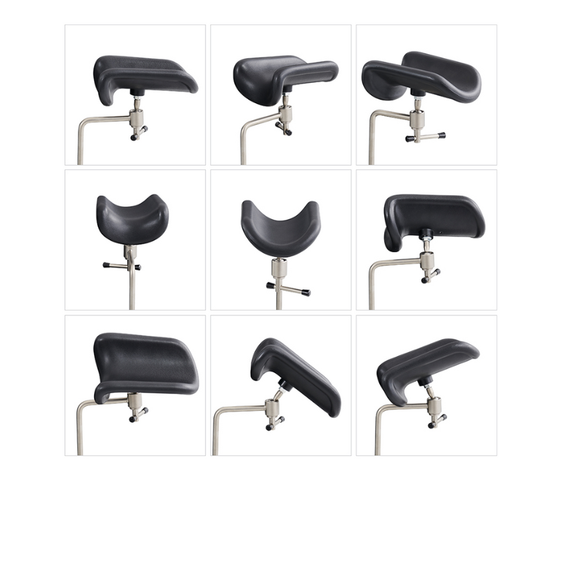 DIR Geneva Exam Chair Table with stirrups OB GYN Gynecology stirrups chart