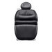 DIR Maximus Spa Salon Reclining Shampoo Bed with Rotating Seat in Black Front View
