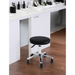 Nail Tech Stool Corte with Low Pump Black Salon Rolling Wheels Stool Chair Salon Display