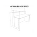 Reception Counter Solutions Frosted Malibu Reception Desk With Led Lights Dimension Diagram Specification Sheet 5 Feet Wide