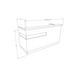 Reception Counter Solutions Maddox White Reception Desk Counter Modern Style Dimension Diagram Specification Sheet Measurements