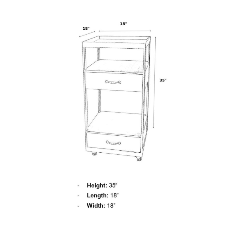 Belava Elora Salon Cart